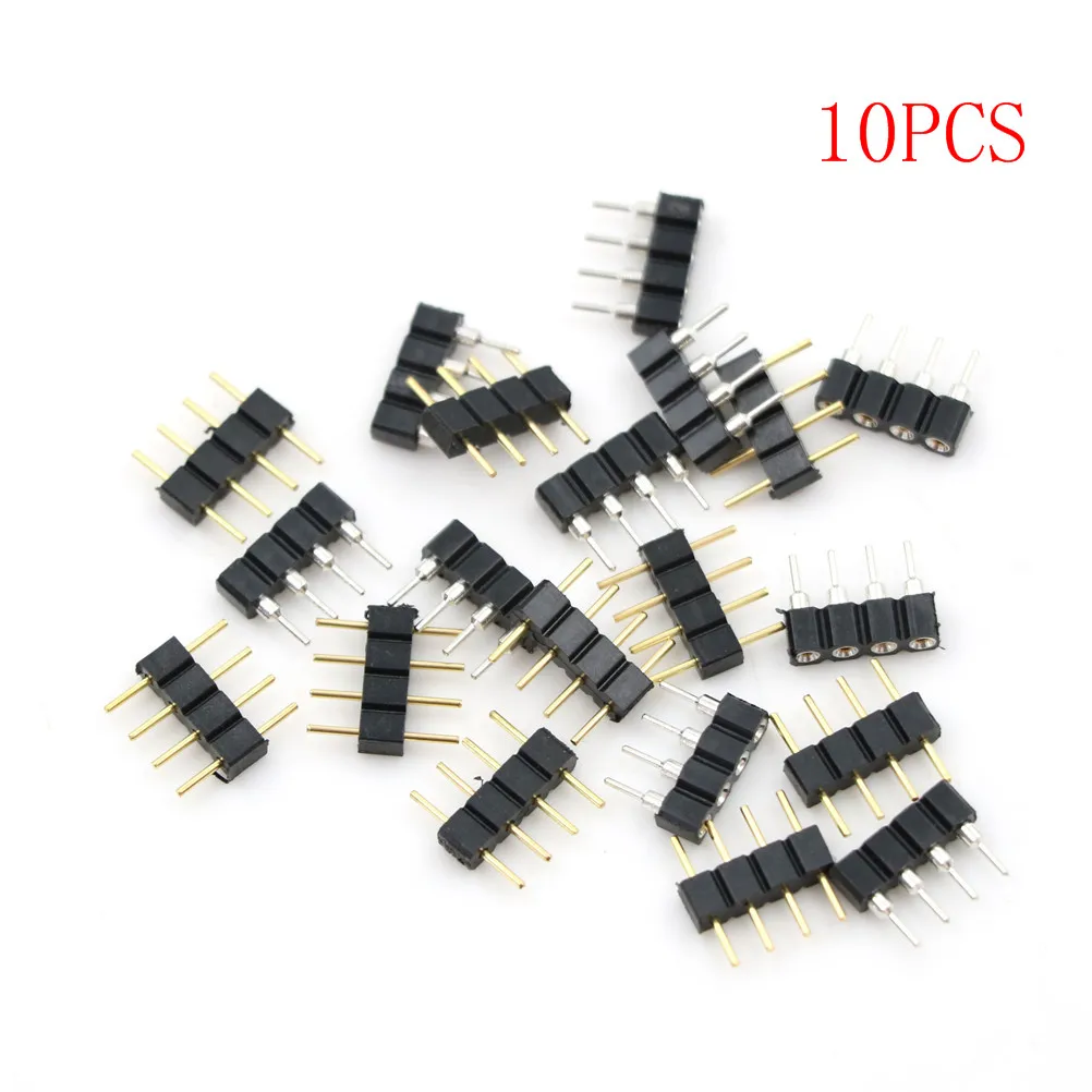10 шт./лот 4pin RGB Разъем 4 Pin игла мужской и женский Тип для 5050 3528 Светодиодные полосы