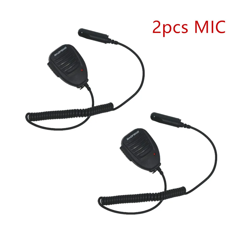 2pcs UV-9R MIC Baofeng UV-9R динамик микрофон Водонепроницаемый двухстороннее радио аксессуары для UV-9R плюс GT-3WP UV-5S Retevis RT6 рация - Цвет: 2pcs UV-9R MIC