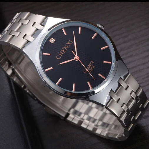 2018 мужские и женские Стальные кварцевые часы Роскошные модные водонепроницаемые