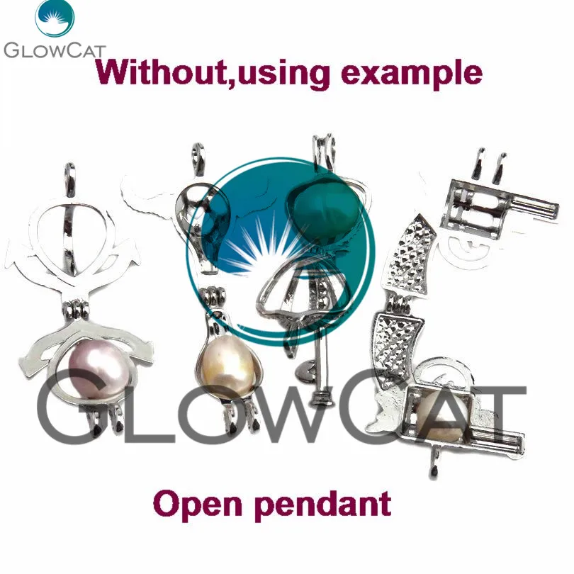 Glowcat r-v24 девушка медальон Ожерелья для мужчин Винтаж Тыква Pearl Cage Шарм
