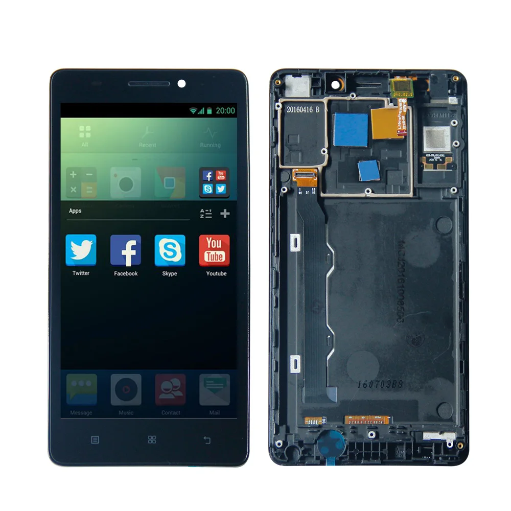 5 дюймовый ЖК дисплей для Lenovo A7000 дигитайзер панель экран в сборе с рамкой|display