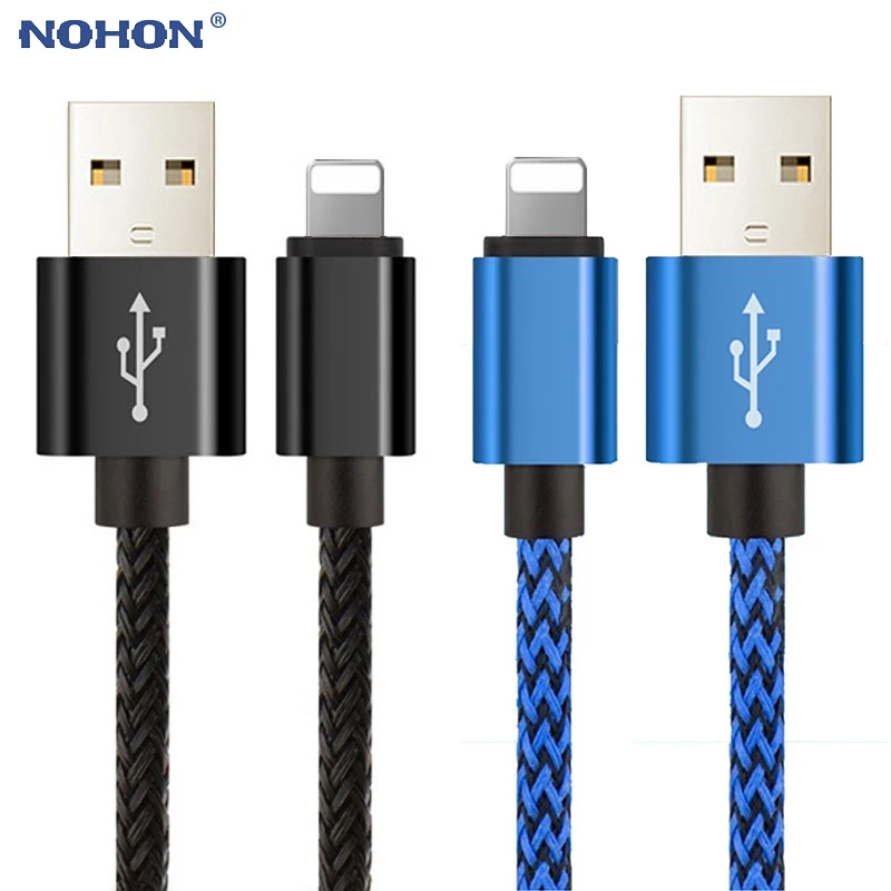 USB кабель для зарядки и передачи данных 1 м 2 3 iPhone 6 s 7 8 Plus 11 12 Pro Xs Max XR X iPad быстрая