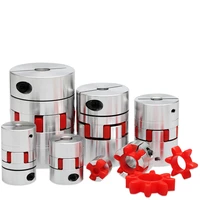 cnc motor jaw shaft couplers flexible spider plum shaft coupling d20 l25 4mm 5mm 6mm 6 35mm 8mm 9mm 10mm elastic coupling