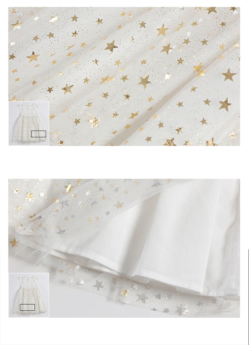 Mottelee Girls Star Dress Princess White Tulle Wedding Party Dresses 2018 Summer Pageant Kids Fancy Frock Design Outfit for Girl | Детская