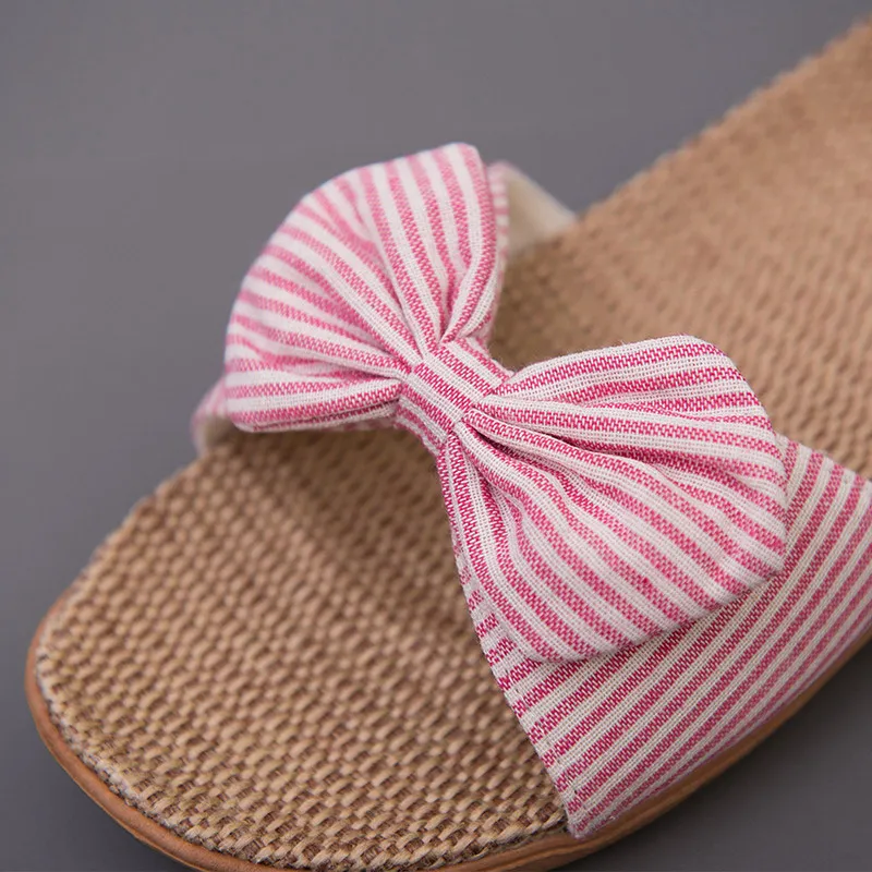 Шлепанцы женские с бантом сланцы пляжная обувь Нескользящие на платформе