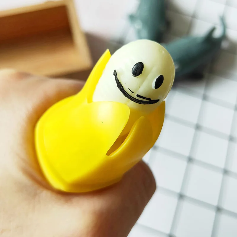 1pc banana toy Горячая шалость собака Шарпей Забавные игрушки антистресс Игрушка Щенок для детей Дети Малыш взрослых сжимает вентирование развивающие игрушки - Цвет: 1pc banana toy