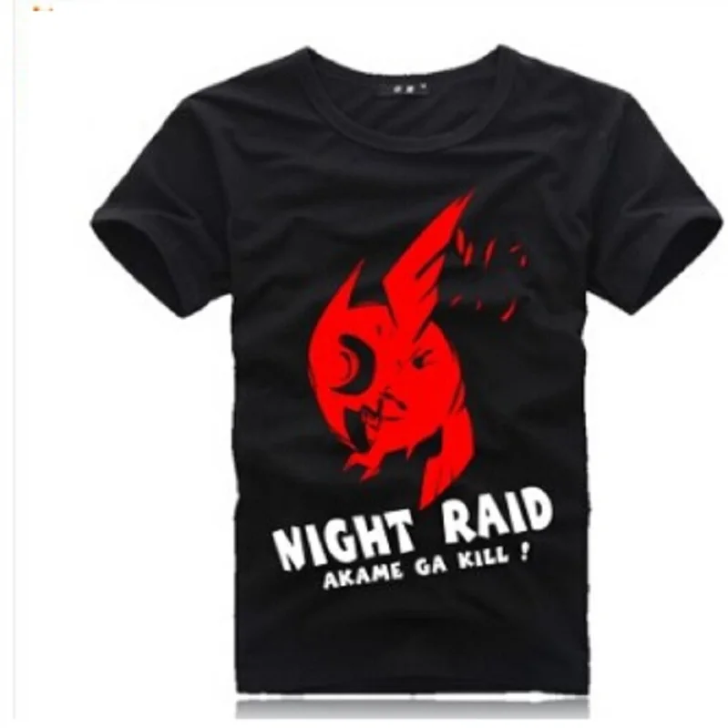 Аниме Akame Ga Kill Night Raid Костюм Япония Манга комикс хлопок 01 футболка Kiru tee|manga comics|akame ga