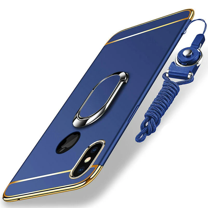 Ультратонкая крышка EPENA для iphone 11 pro Xs Max XR с покрытием из жесткого поликарбоната, чехол 3 в 1 для iphone x 7 8 6S 6 Plus, чехол с ремешком для телефона