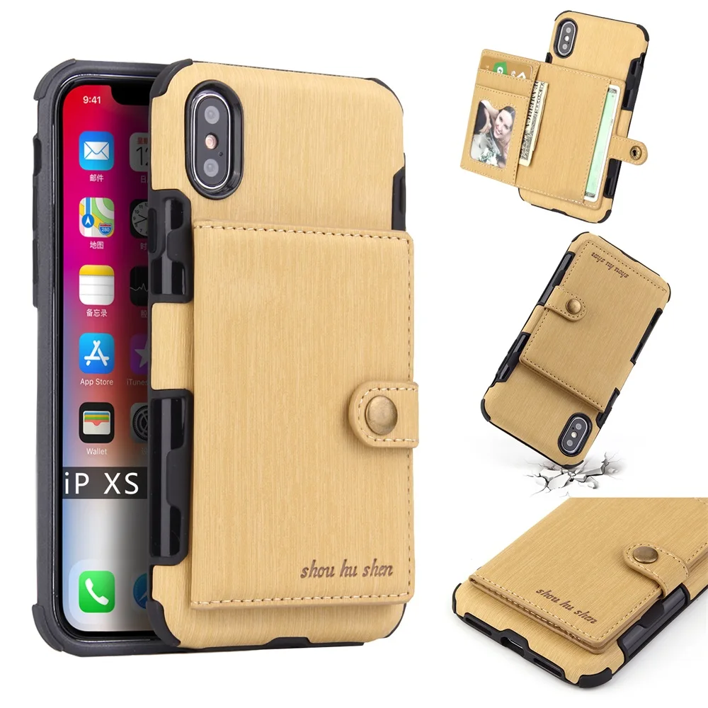 Роскошный тонкий Чехол-бумажник из искусственной кожи для iPhone X, XR, XS, Max, 7, 8, 6, 6s Plus, противоударный чехол-подставка для телефона