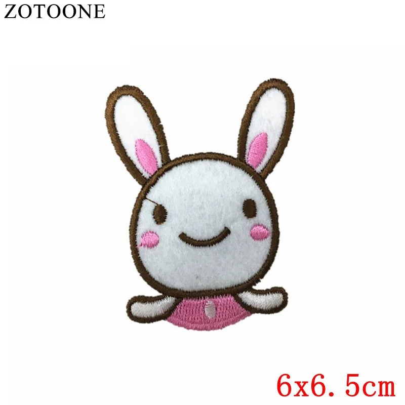 ZOTOONE Animal Patch Cat Fox Dog Stickers Diy Iron on Clothes Heat Transfer Applique Embroidered Applications Cloth Fabric G