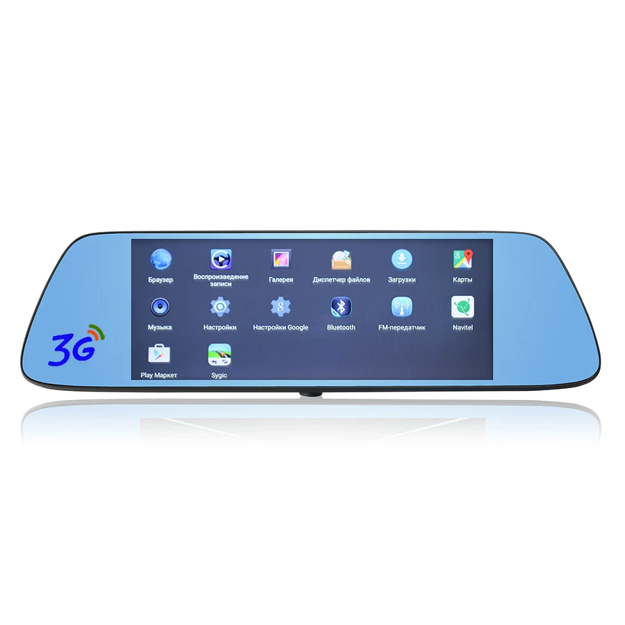 Otstrive 7 дюймов 3G автомобиля GPS навигации Android 5.0 WIFI Bluetooth Двойной объектив dvr заднего