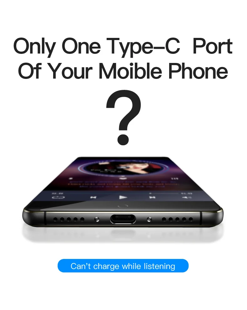 Адаптер для наушников Vention type C до 3,5 мм, зарядное устройство, USB C, Aux, аудио кабель, разъем 3,5, конвертер для наушников для Xiaomi Mi6, huawei Mate10