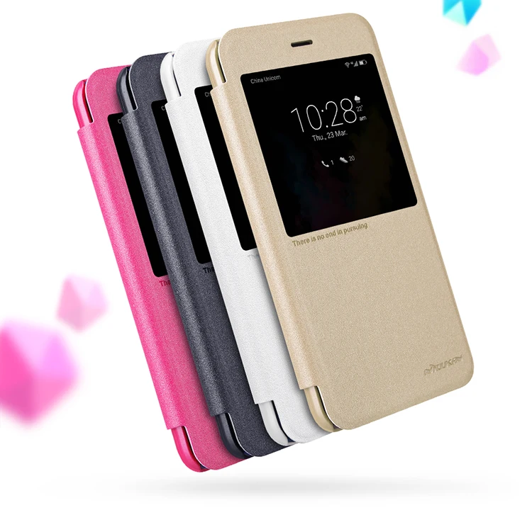 Флип-чехол для huawei Honor V9, чехол для huawei Honor 8 Pro, чехол Nillkin Sparkle Series из искусственной кожи, флип-чехол для huawei Honor V9 с окошком обзора