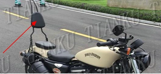 Новинка Черная Кожаная подушка для спинки Kawasaki Vulcan Classic VN 400 VN500 VN800 900 1200 1500 1600 2000