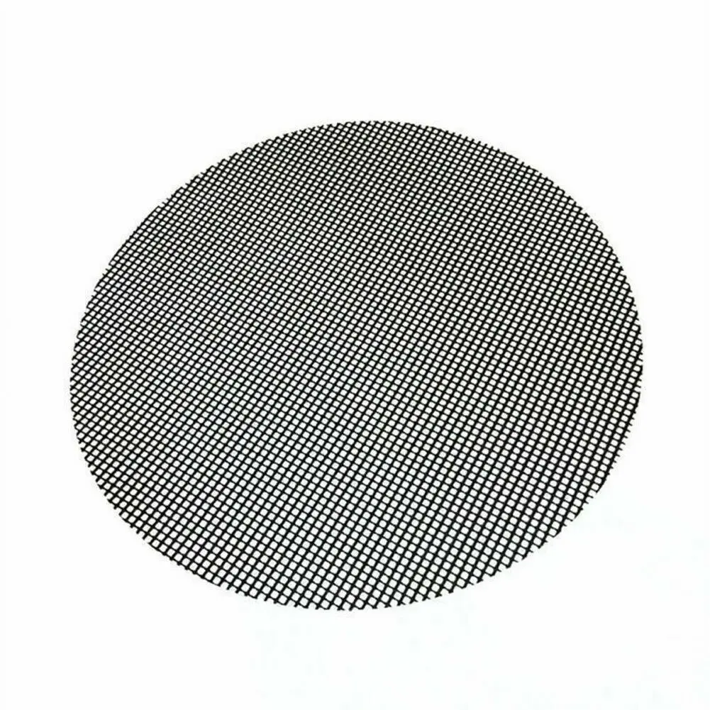 Black Round 40cm Принадлежности для барбекю сетки Гриль коврик барбекю гриль сетка коврик антипригарный лист лайнер многоразовый тефлон барбекю рыба - Цвет: Black Round 40cm