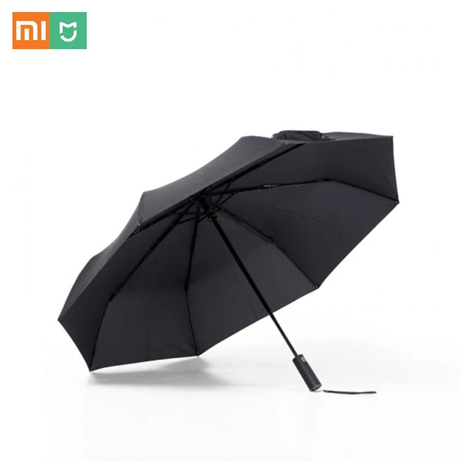 Оригинальный автоматический складной и открытый зонт Xiaomi ветрозащитный