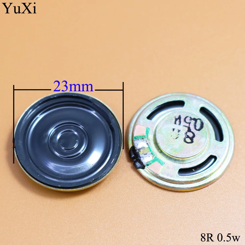 

YuXi New Ultra-thin speaker 8 ohms 0.5 watt 0.5W 8R speaker Diameter 23MM 2.3CM thickness 4MM