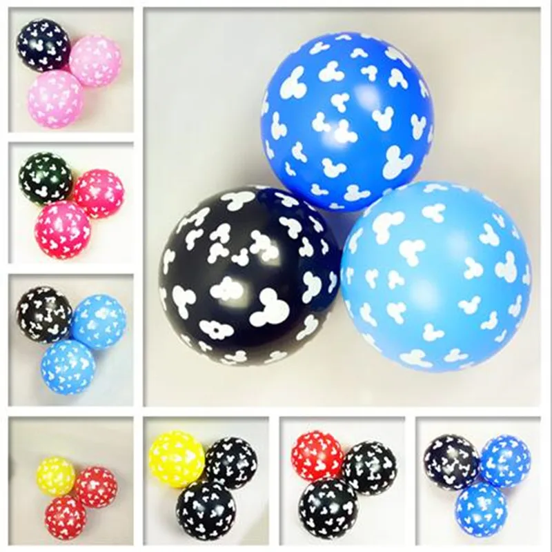 12 дюймовые голова Минни латексные шары густые гелиевые для рождественского