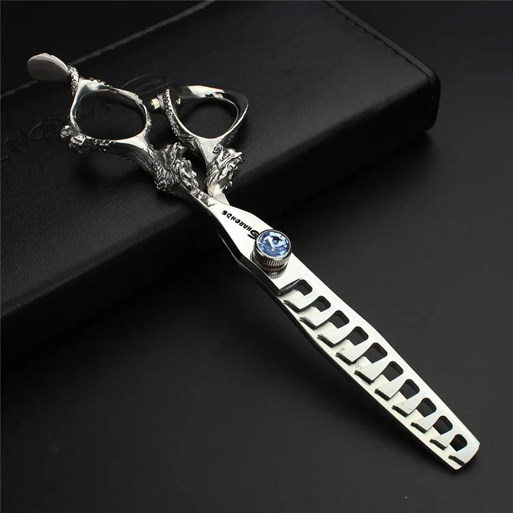 6inch blue thin 7 дюймов профессиональные ножницы для ухода за собаками прямые филировочные ножницы для стрижки кошек и собак для стрижки волос инструмент для стрижки собак - Цвет: 6inch blue thin