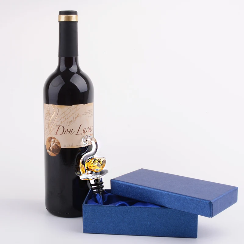 Лебедь вино пробка кристалл свадебный пользу свадебные подарки|gift gifts|gift weddinggift