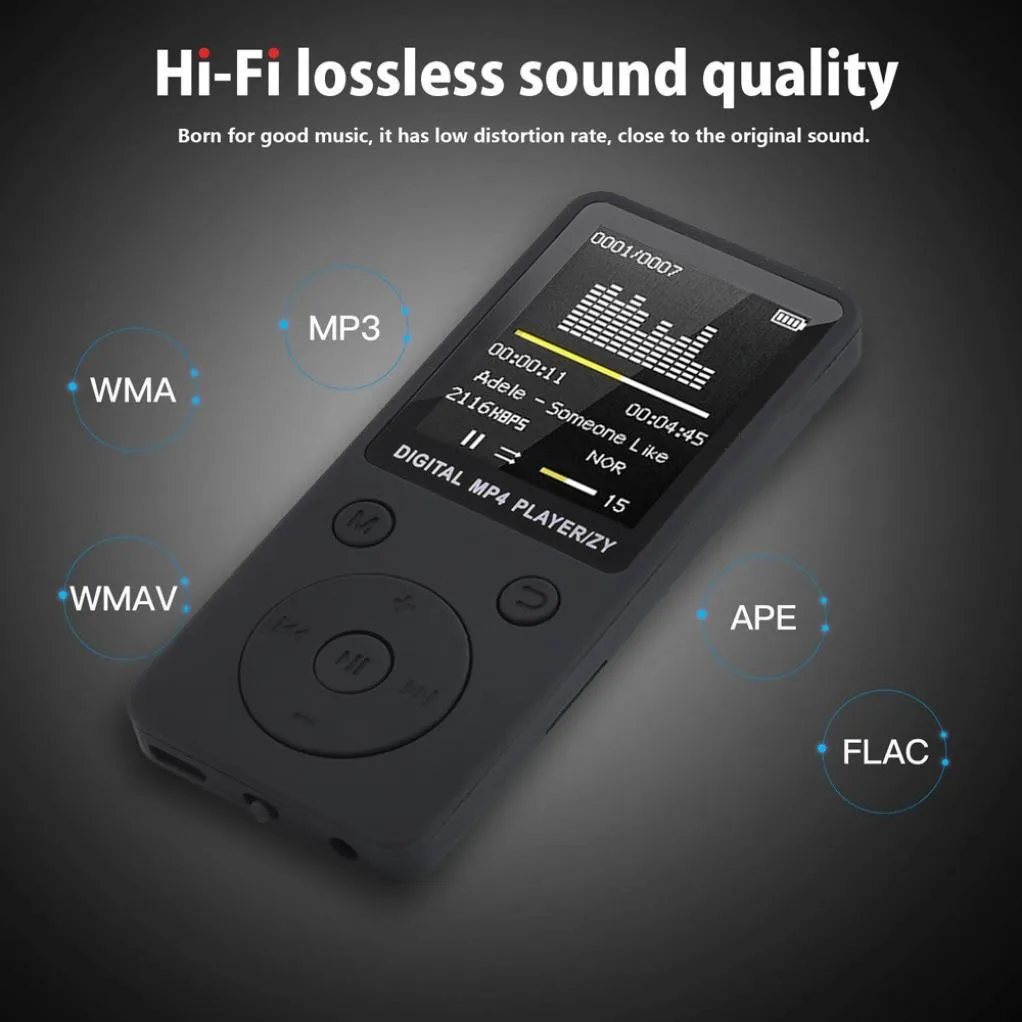 Стильный портативный MP3 стерео музыкальный плеер без потерь fm-рекордер кнопка управления электронной книги браузер#10