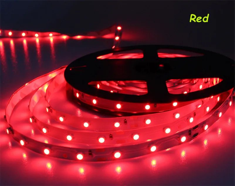 Светодиодная лента 3528 5 м/рулон 60led/M Светодиодные полосы SMD 3528 DC12V Безопасный светодиодный бар RGB/белый/теплый белый RoHS CE