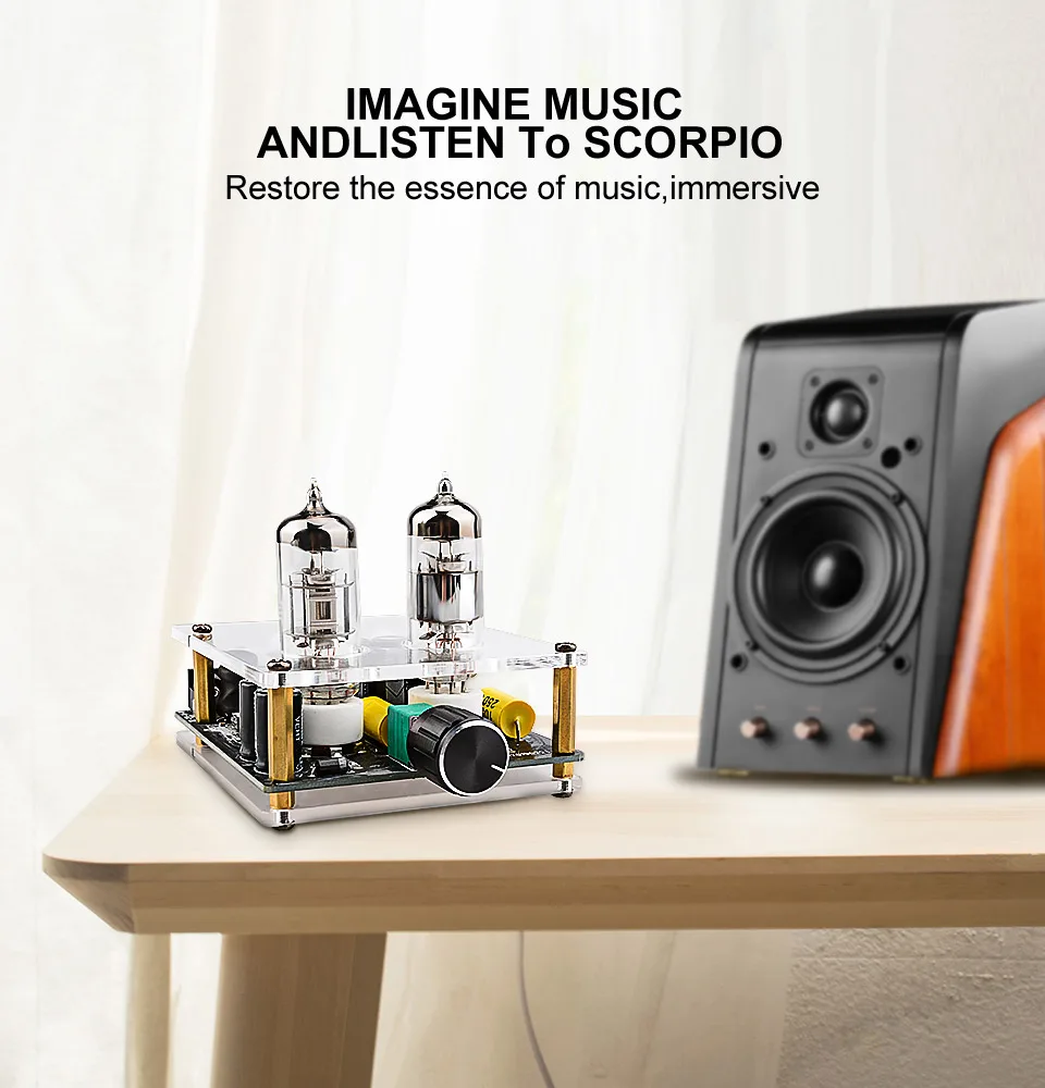 AIYIMA Amplificador Fever 6J3 ламповый предусилитель мини предварительно усилители аудио плата предусилителя желчный буфер усилитель мощности Профессиональный