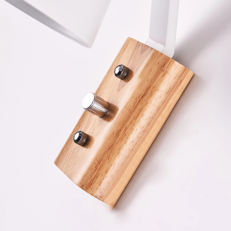 Деревянная настенная лампа прикроватная для спальни креативная личность