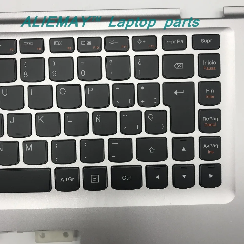 Запчасти для ноутбука LENOVO YOGA 2 13 Yoga2-13 Серебряный Упор рук с подсветкой SP испанская