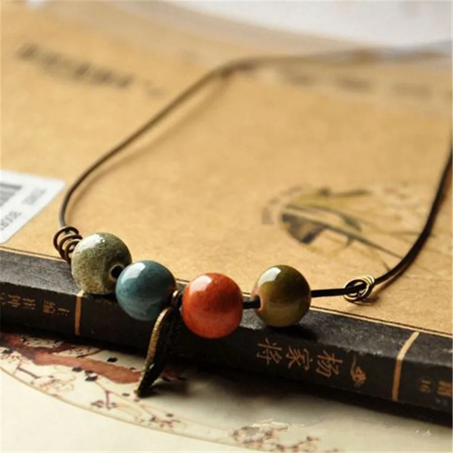 Модные Этнические стильные унисекс оригинальные керамические бронзовые