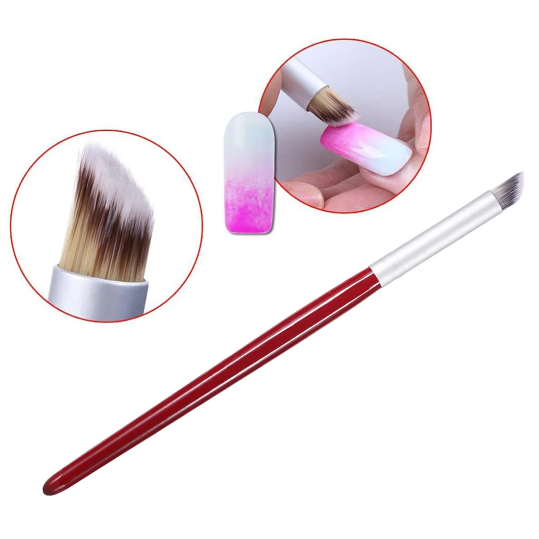 1 шт. кисть для ногтей УФ гель ручка рисования кисти Красная деревянная