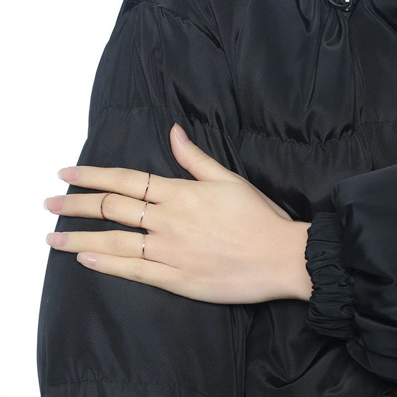 Женское кольцо из розового золота SIZZZ 4 комплекта размер 4/5/6/7|rose gold ring|gold ringring |