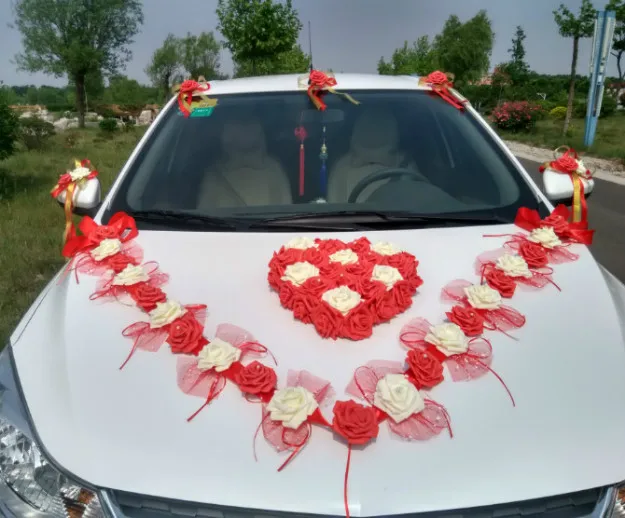 style 6 3 стиля Корейский свадебный автомобиль декоративный цветок имитация Rosse автомобиль декоративный цветок набор Декоративные цветы и венки - Цвет: style 6