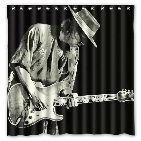 Дизайнерская занавеска для ванной Stevie Ray Воган водонепроницаемая и неровная из