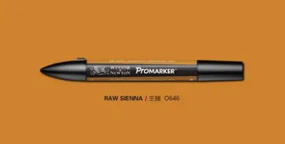 Winsor& Newton ProMarker двойной наконечник графический маркер ручка желтый цвет тональные маркеры - Цвет: raw sienna