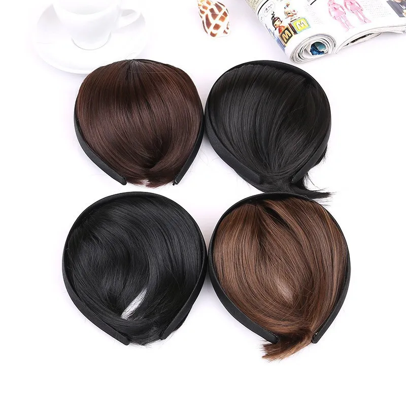 

Hairband wide women's girls Headband Artifical/fake fringe Braided Hair Accessories Head Band Hair Bands Headwear 2021 New
