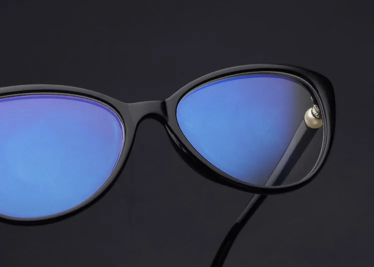 Eyesilove женские очки для чтения «кошачий глаз» дамские модные очки для пресбиопии очки по рецепту дальнозоркости анти синий луч+ 1,0~ 3,5