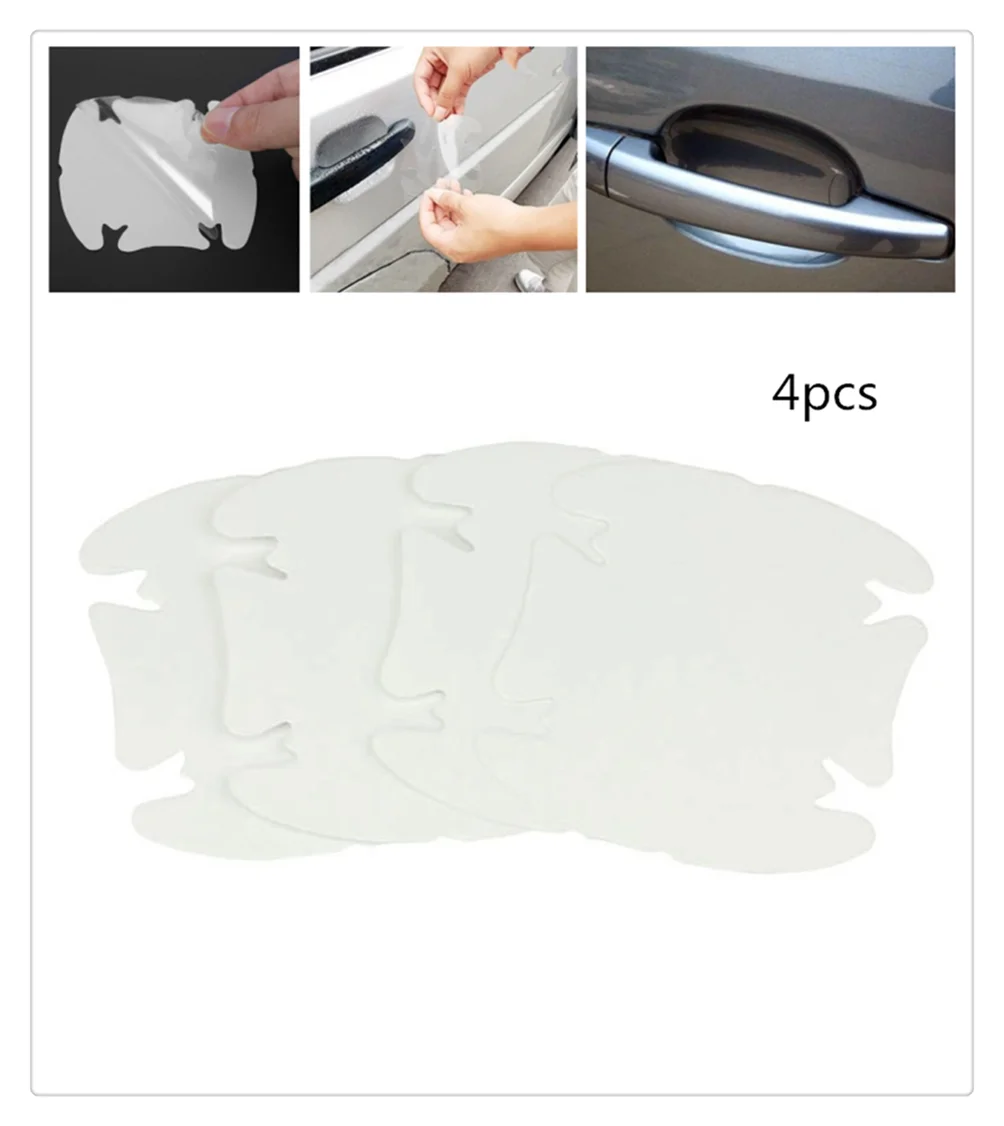 Защитная пленка в форме дверной ручки автомобиля прозрачные наклейки на для Audi I