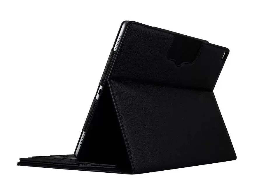 Складной кожаный чехол книжка со съемной Bluetooth клавиатурой и стилусом|Чехлы для