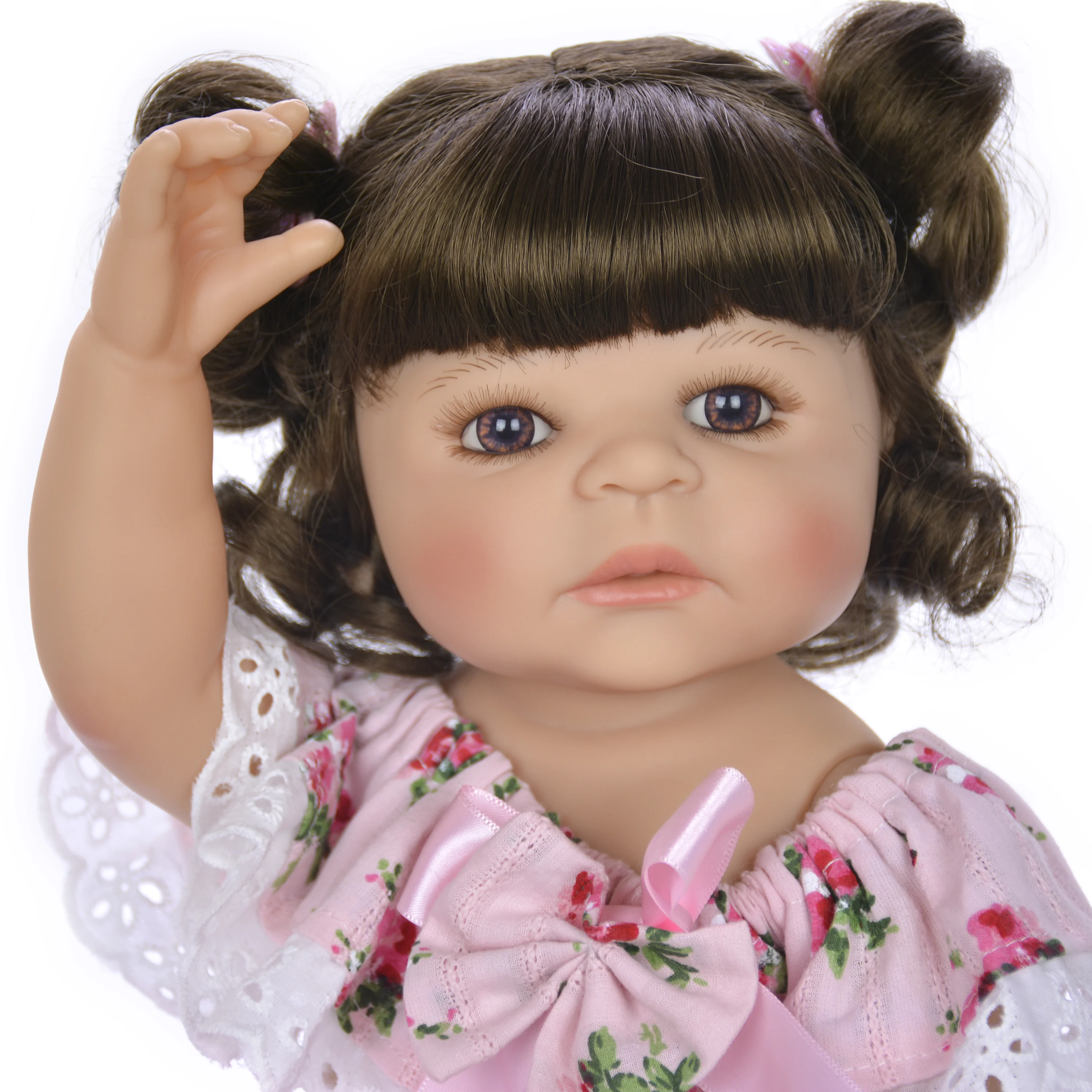 KEIUMI 22 дюймов ребенок Возрожденный силикон полный тело девочка Boneca Reborn 55 см