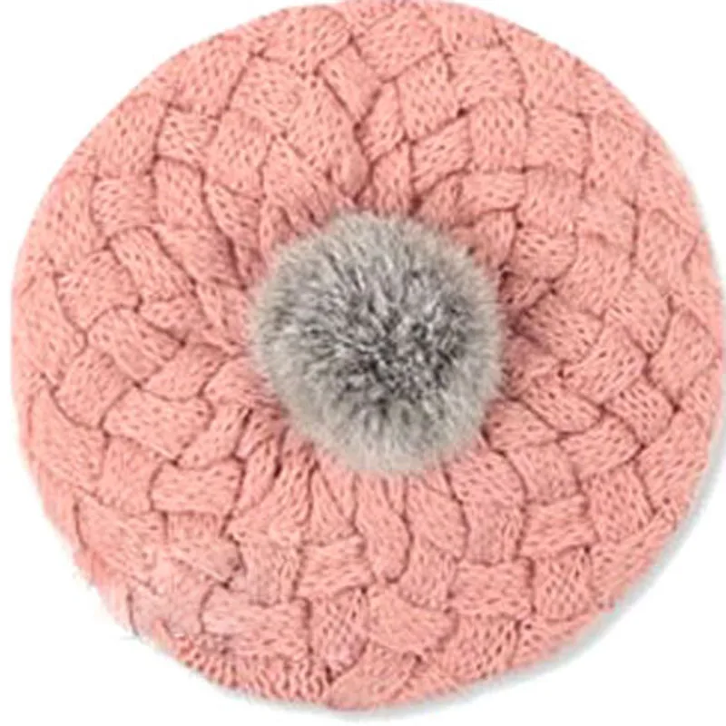 2019 baby hat kids baby photo props beanie,faux rabbit fur gorros bebes crochet beanie toddler cap for 4 months-3 years old girl