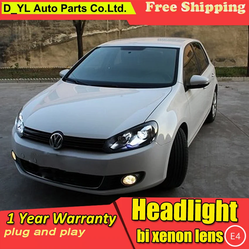 Автомобильная фара DY_L для стайлинга VW Golf6 mk6 2008 2012 Светодиодный ные фары DRL H7/D2H HID