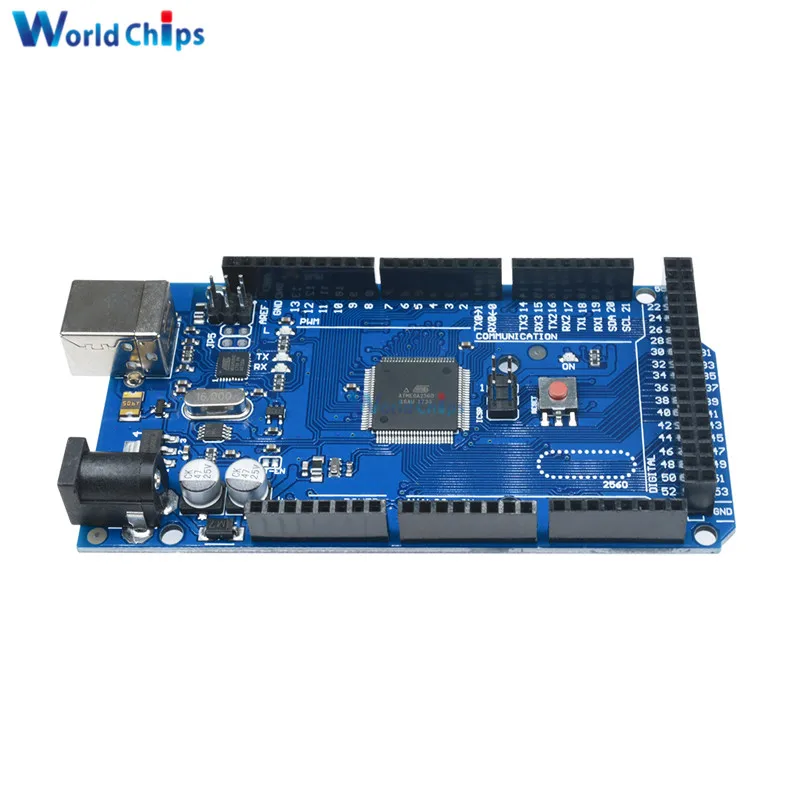 Плата MEGA2560 MEGA 2560 R3 ATMEGA16U2 ATMEGA2560 для замены на 5 в ATMega8U2 с USB кабелем|Интегральные