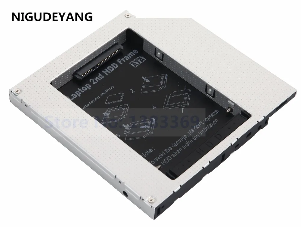 

NIGUDEYANG 2nd SATA - IDE HDD SSD Hard Drive Caddy Adapter for Asus A6000 , A6K, A6VM replace UJ-850 GMA-4082N DVD ODD