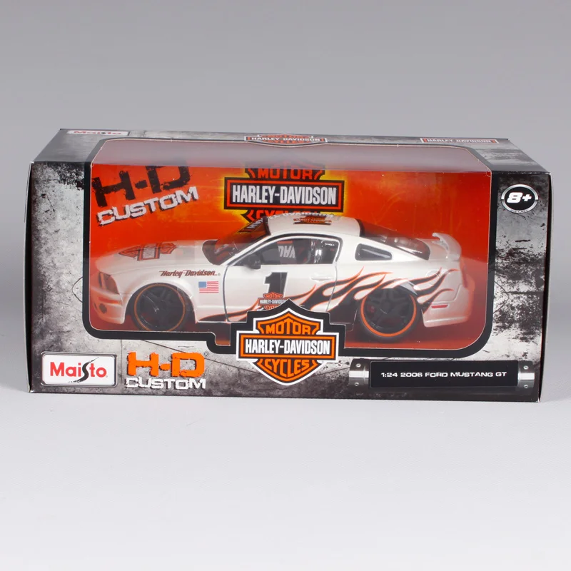 Maisto 1:24 2006 mustang gt H D белый гонщик автомобиль литье под давлением для ford мужчин