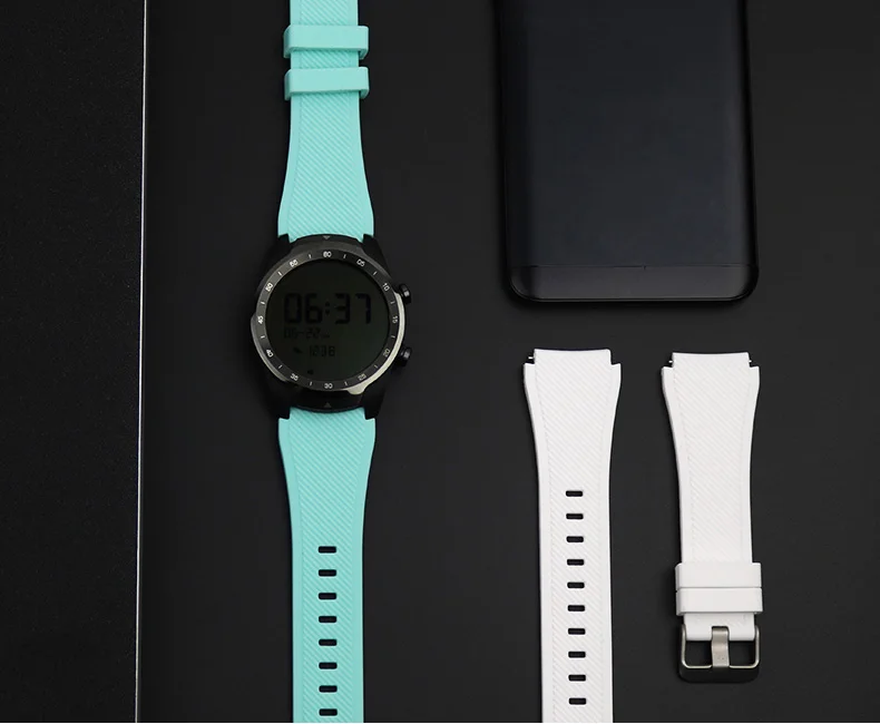 22 мм силикон браслетный ремешок для часов для Ticwatch Pro моющийся ремешок для Ticwatch Pro ремешок для samsung gear S3 huawei GT