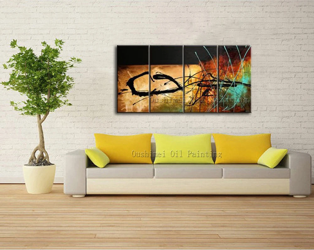 Популярный дизайн высокое качество современная абстрактная настенная живопись