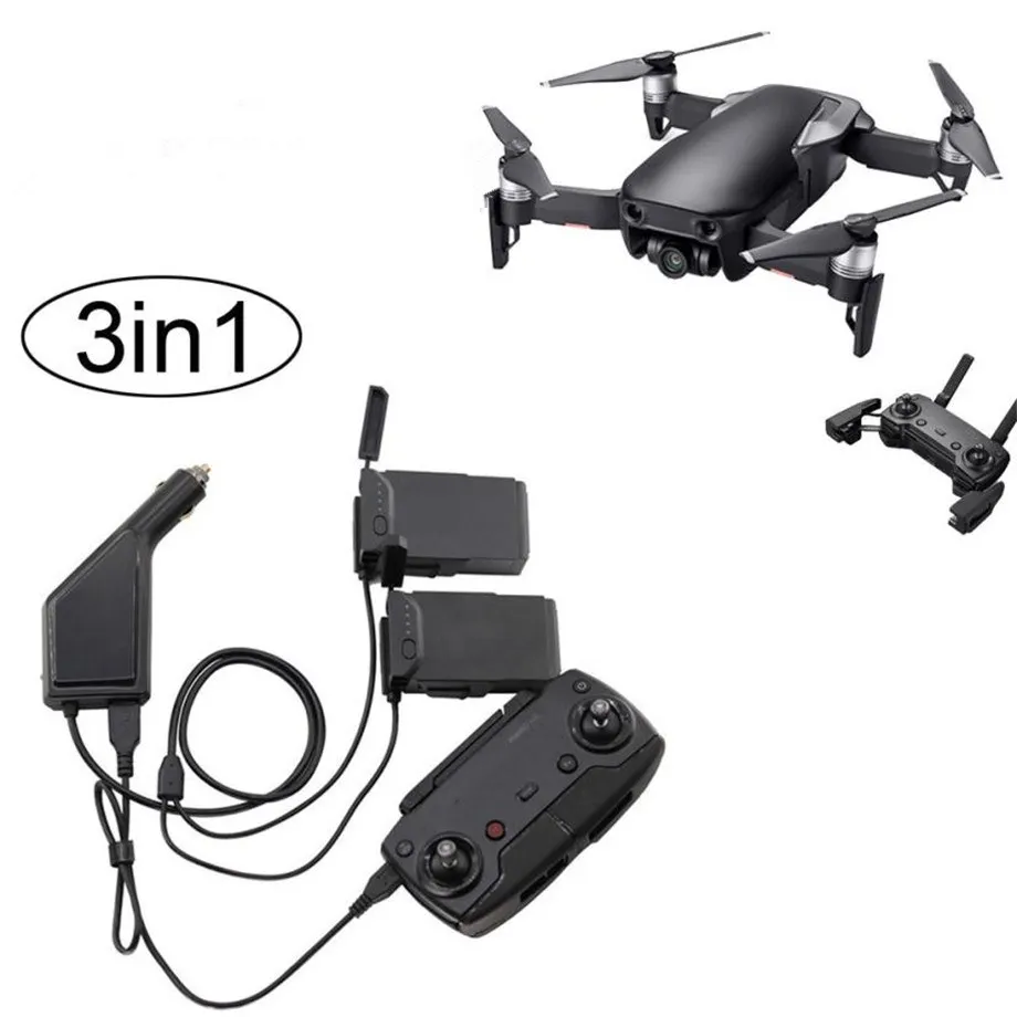 Mavic Air автомобильное зарядное устройство адаптер для DJI Mavic AIR дистанционное управление и зарядка аккумулятора концентратор USB мульти батарея автомобильное зарядное устройство