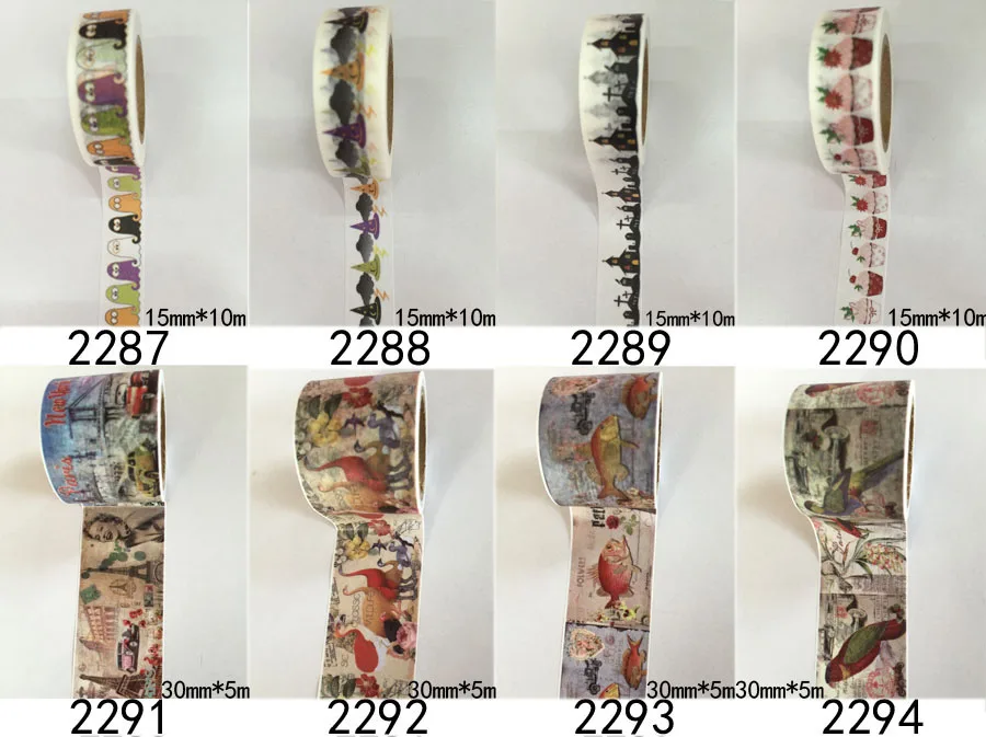 2298 моделей diy клейкой ленты Комплект 30 шт./лот Цветочный принт деко DIY Стикеры/клей японский ленты jiataihe васи ленты оптом