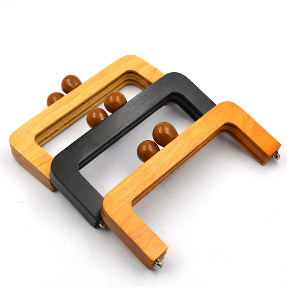 20x8 см твердая деревянная Сумочка рамка DIY сумка для изготовления застежки поцелуй Пряжка замок 3 шт./лот